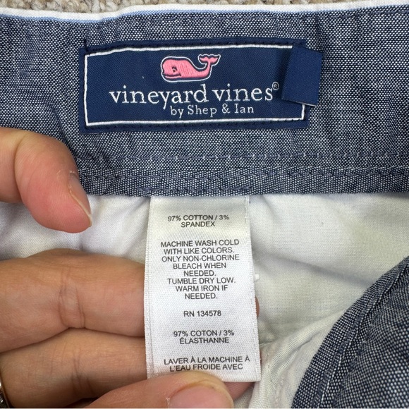 Vineyard Vines Seersucker Men's Blue Striped Breaker Shorts Size 30 - Picture 10 of 14